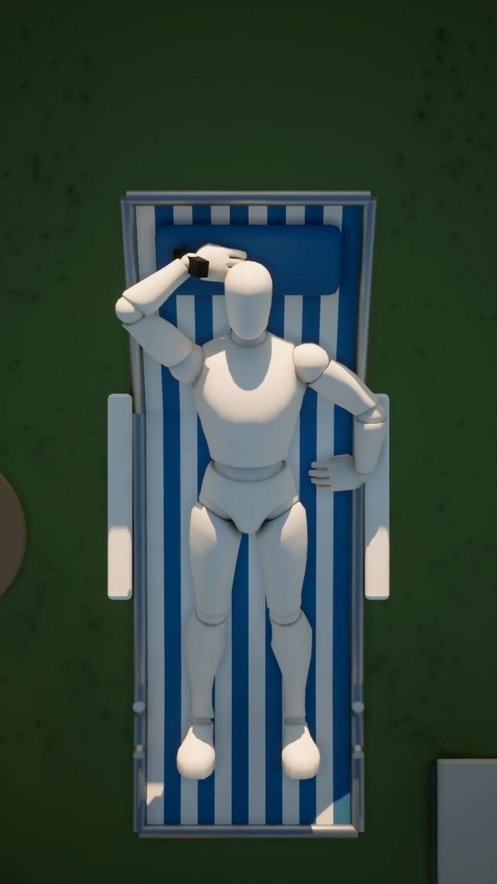 Blender layout: The final adds the giant's shadow across the lawn.