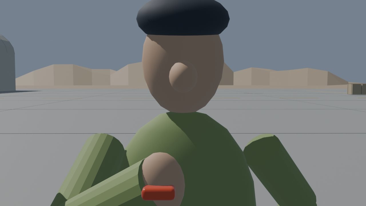 Blender layout: The detonator close-up.